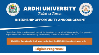 Ardhi University Announces 10 Internship Opportunities for Final-Year Students