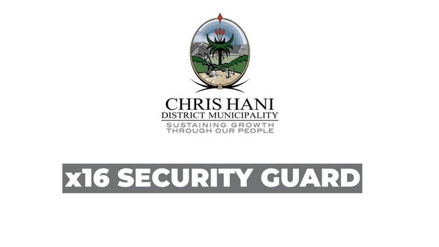 Chris Hani District Municipality Security Guard Supervisor Jobs 2026: 16 Vacancies Open