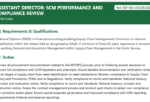 DFFE Assistant Director: SCM Performance and Compliance Review Vacancy – Pretoria