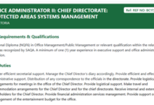 DFFE Office Administrator II Vacancy in Pretoria – Apply by 7 September 2026
