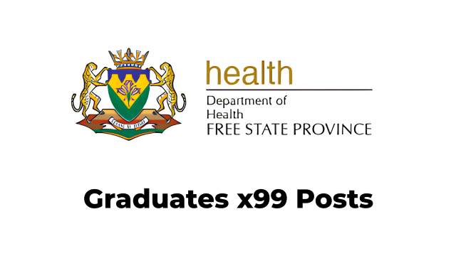 Free State Department of Health Graduate Internship Programme 2026: X99 Posts