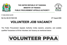 Public Procurement Appeals Authority Volunteer Job Opportunity 2026