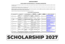 Scholarship Opportunities at Japanese Universities for Tanzanian Students 2027